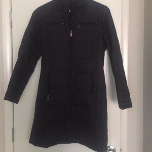 Long winter Micheal Kors quilted Black Jacket